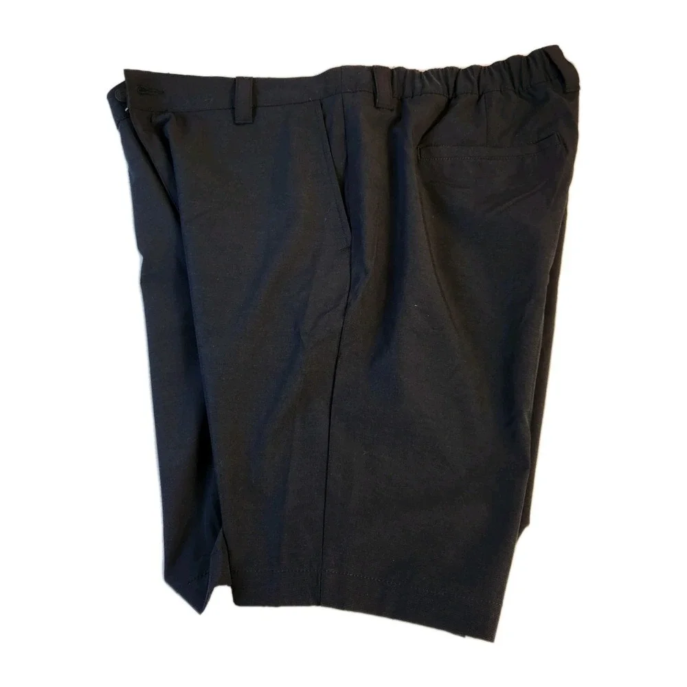 NWT Banana Republic Mens Black Comfort Flat Front Shorts Sz‎ 36 Chino Shorts NEW